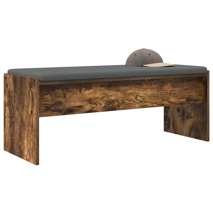 Bancă pentru hol cu pernă Stejar fumuriu 100 x 38 x 46 cm - WALTI WALTI