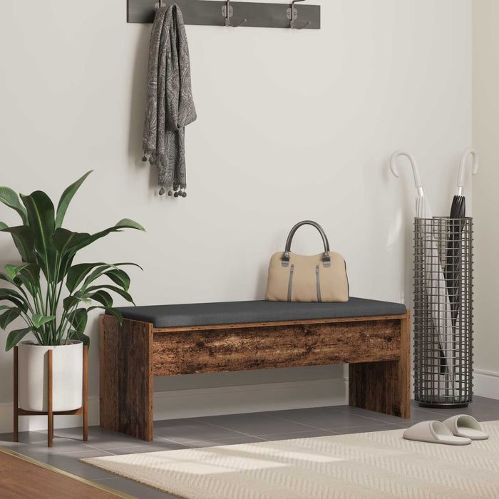 Bancă pentru hol cu pernă Lemn vechi 100 x 38 x 46 cm - WALTI WALTI