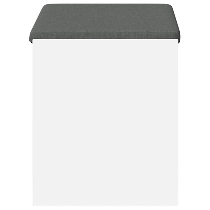 Bancă pentru hol cu pernă cu raft Alb 63 x 38 x 45 cm - WALTI WALTI