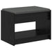 Bancă pentru hol cu pernă cu raft Stejar Negru 63 x 38 x 45 cm - WALTI WALTI