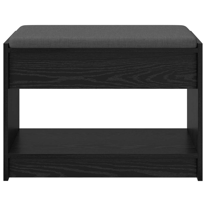 Bancă pentru hol cu pernă cu raft Stejar Negru 63 x 38 x 45 cm - WALTI WALTI
