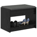 Bancă pentru hol cu pernă cu raft Stejar Negru 63 x 38 x 45 cm - WALTI WALTI