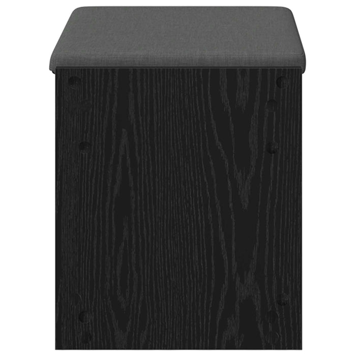 Bancă pentru hol cu pernă cu raft Stejar Negru 63 x 38 x 45 cm - WALTI WALTI