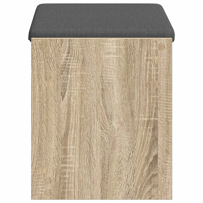 Bancă pentru hol cu pernă cu raft Stejar Sonoma 63 x 38 x 45 cm - WALTI WALTI