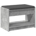 Bancă pentru hol cu pernă cu raft Gri Beton 63 x 38 x 45 cm - WALTI WALTI