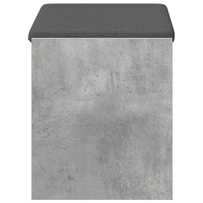 Bancă pentru hol cu pernă cu raft Gri Beton 63 x 38 x 45 cm - WALTI WALTI