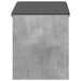Bancă pentru hol cu pernă cu raft Gri Beton 63 x 38 x 45 cm - WALTI WALTI