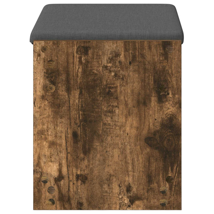 Bancă pentru hol cu pernă cu raft Stejar Afumat 63 x 38 x 45 cm - WALTI WALTI