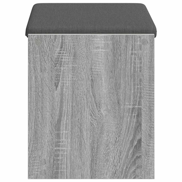 Bancă pentru hol cu pernă cu raft Sonoma gri 63 x 38 x 45 cm - WALTI WALTI