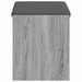 Bancă pentru hol cu pernă cu raft Sonoma gri 63 x 38 x 45 cm - WALTI WALTI
