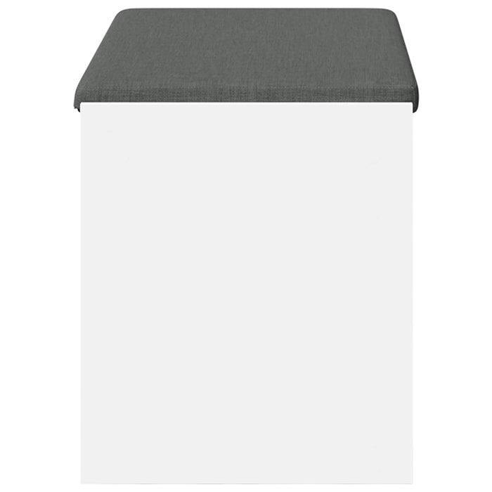 Bancă pentru hol cu pernă cu raft Alb 83 x 38 x 45 cm - WALTI WALTI