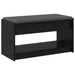 Bancă pentru hol cu pernă cu raft Stejar Negru 83 x 38 x 45 cm - WALTI WALTI