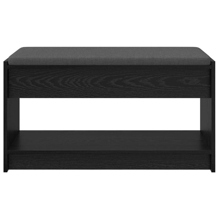 Bancă pentru hol cu pernă cu raft Stejar Negru 83 x 38 x 45 cm - WALTI WALTI