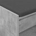 Bancă pentru hol cu pernă cu raft Gri Beton 83 x 38 x 45 cm - WALTI WALTI