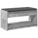 Bancă pentru hol cu pernă cu raft Gri Beton 83 x 38 x 45 cm - WALTI WALTI