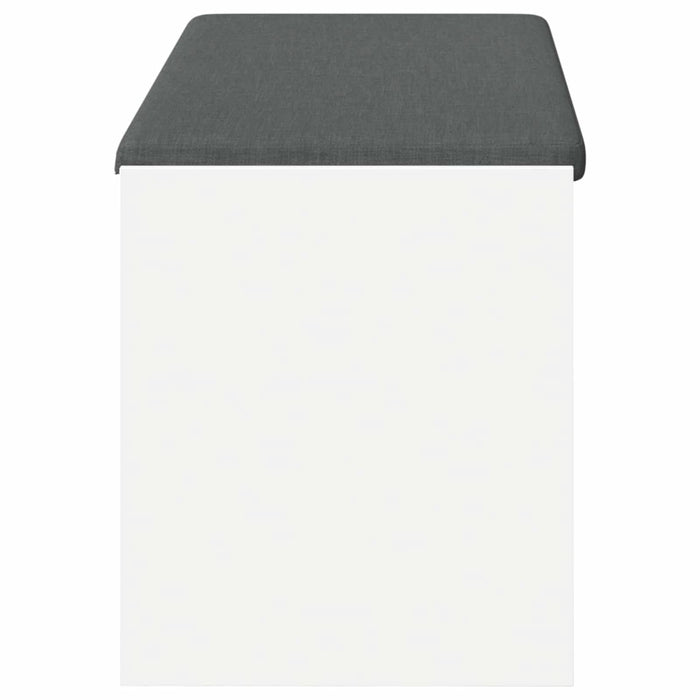 Bancă pentru hol cu pernă cu raft Alb 100 x 38 x 46 cm - WALTI WALTI