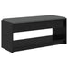 Bancă pentru hol cu pernă cu raft Stejar Negru 100 x 38 x 46 cm - WALTI WALTI