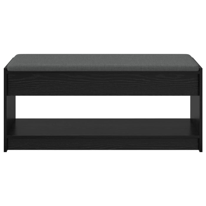 Bancă pentru hol cu pernă cu raft Stejar Negru 100 x 38 x 46 cm - WALTI WALTI