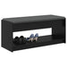 Bancă pentru hol cu pernă cu raft Stejar Negru 100 x 38 x 46 cm - WALTI WALTI