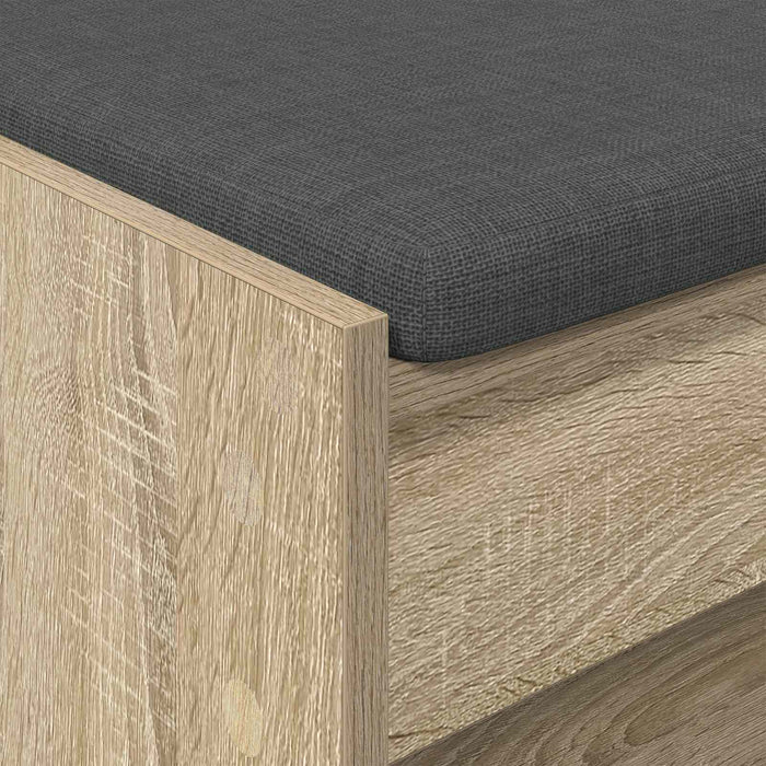 Bancă pentru hol cu pernă Stejar Sonoma 100 x 38 x 46 cm - WALTI WALTI