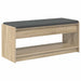 Bancă pentru hol cu pernă Stejar Sonoma 100 x 38 x 46 cm - WALTI WALTI