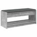 Bancă pentru hol cu pernă Gri din beton 100 x 38 x 46 cm - WALTI WALTI
