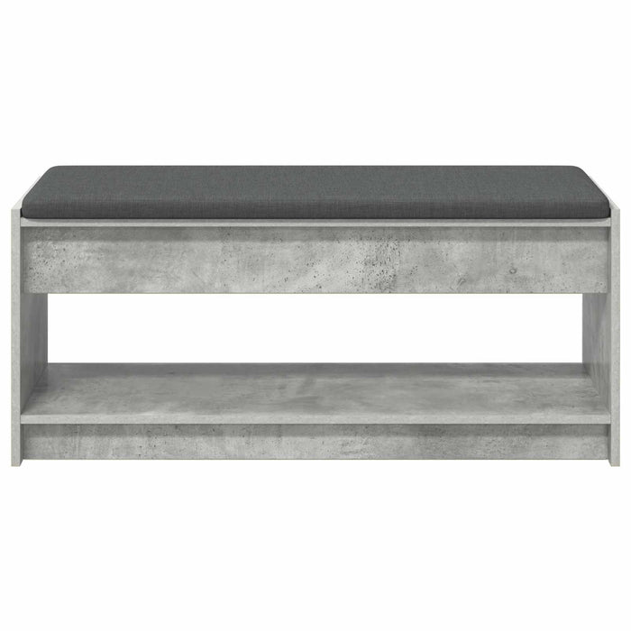 Bancă pentru hol cu pernă Gri din beton 100 x 38 x 46 cm - WALTI WALTI