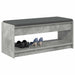 Bancă pentru hol cu pernă Gri din beton 100 x 38 x 46 cm - WALTI WALTI