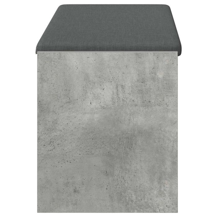 Bancă pentru hol cu pernă Gri din beton 100 x 38 x 46 cm - WALTI WALTI