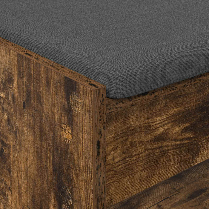 Bancă pentru hol cu pernă Stejar fumuriu 100 x 38 x 46 cm - WALTI WALTI