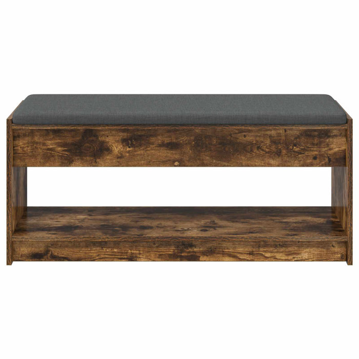 Bancă pentru hol cu pernă Stejar fumuriu 100 x 38 x 46 cm - WALTI WALTI