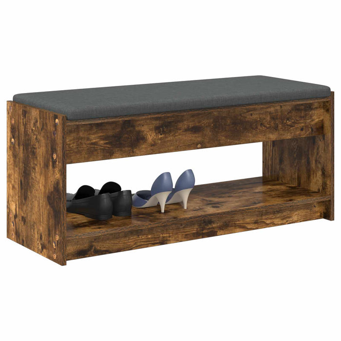 Bancă pentru hol cu pernă Stejar fumuriu 100 x 38 x 46 cm - WALTI WALTI