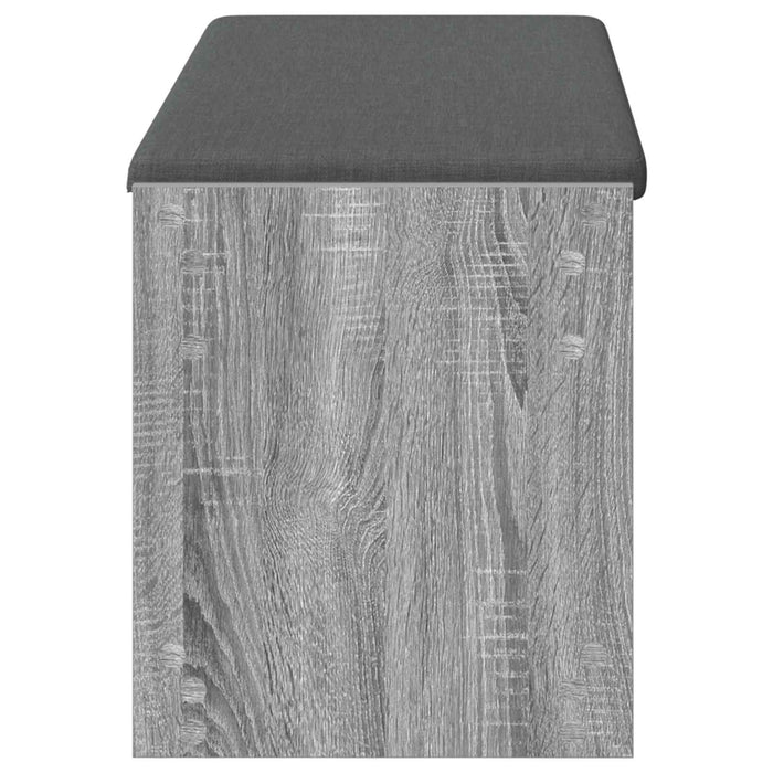 Bancă pentru hol cu pernă cu raft Gri Sonoma 100 x 38 x 46 cm - WALTI WALTI