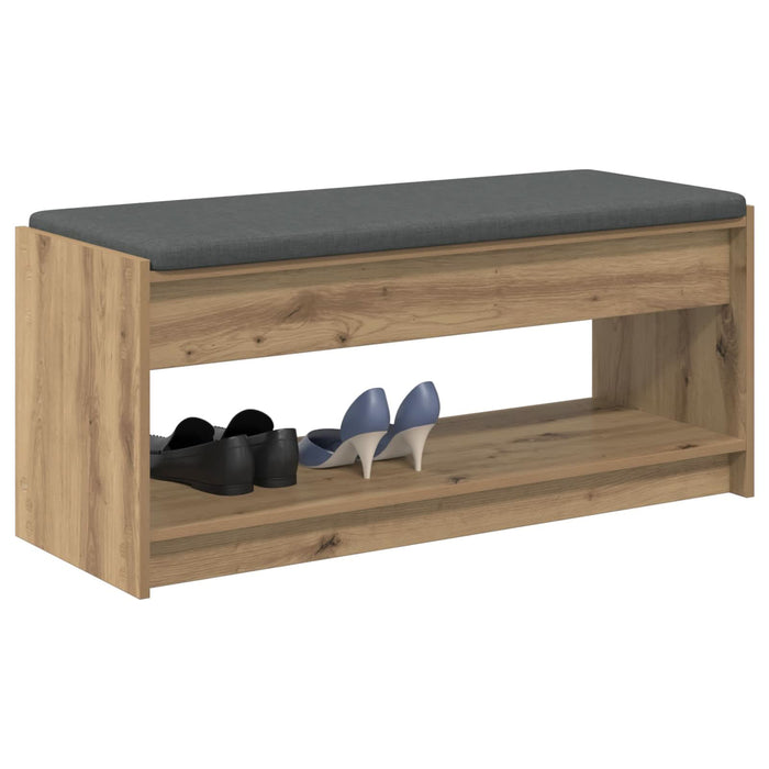 Bancă pentru hol cu pernă Stejar Artizanal 100 x 38 x 46 cm - WALTI WALTI