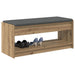 Bancă pentru hol cu pernă Stejar Artizanal 100 x 38 x 46 cm - WALTI WALTI