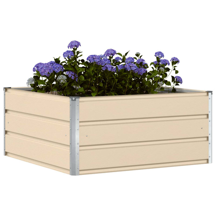 Jardinieră Creme 100 x 100 x 45 cm Oțel - WALTI WALTI