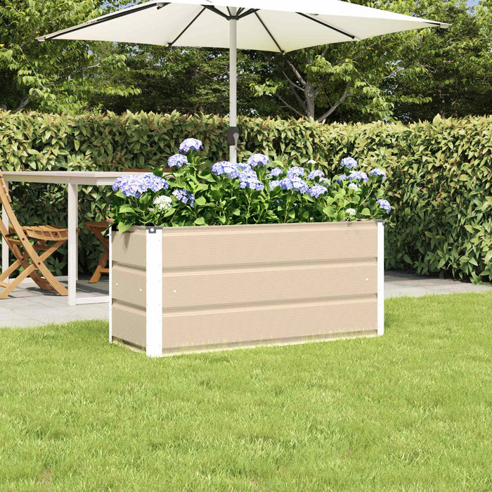 Jardinieră Creme 100 x 40 x 45 cm Oțel - WALTI WALTI