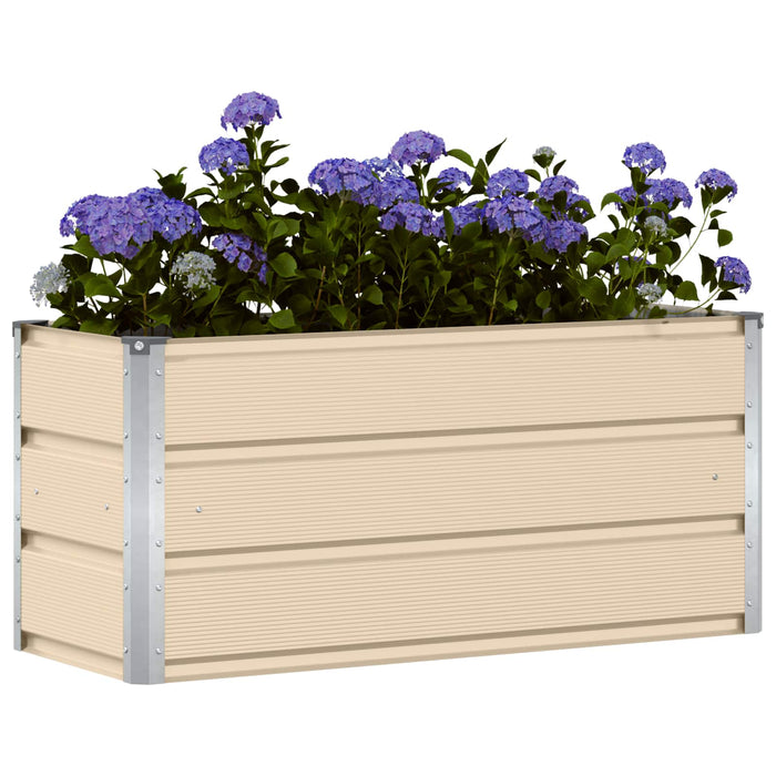 Jardinieră Creme 100 x 40 x 45 cm Oțel - WALTI WALTI