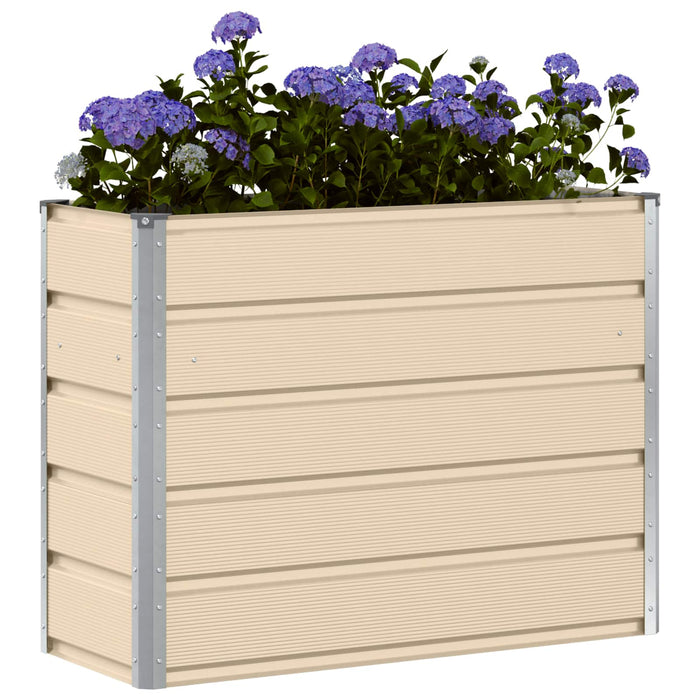 Jardinieră Creme 100 x 40 x 75 cm Oțel - WALTI WALTI