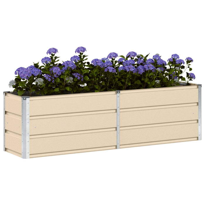 Jardinieră Creme 160 x 40 x 45 cm Oțel - WALTI WALTI