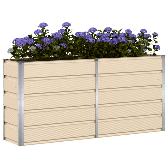 Jardinieră Creme 160 x 40 x 75 cm Oțel - WALTI WALTI
