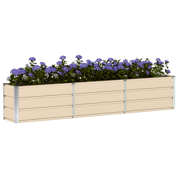 Jardinieră Creme 240 x 40 x 45 cm Oțel - WALTI WALTI