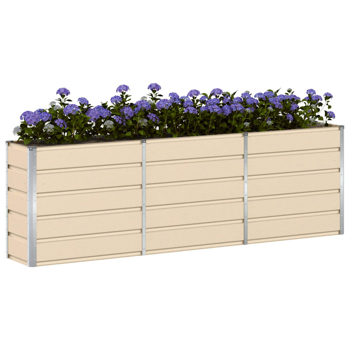 Jardinieră Creme 240 x 40 x 75 cm Oțel - WALTI WALTI