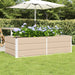 Jardinieră Creme 160 x 80 x 45 cm Oțel - WALTI WALTI