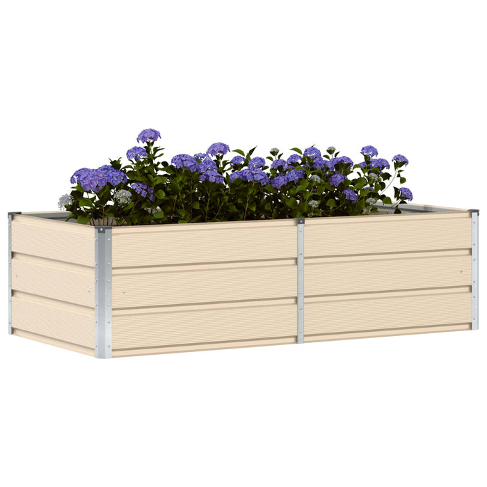 Jardinieră Creme 160 x 80 x 45 cm Oțel - WALTI WALTI