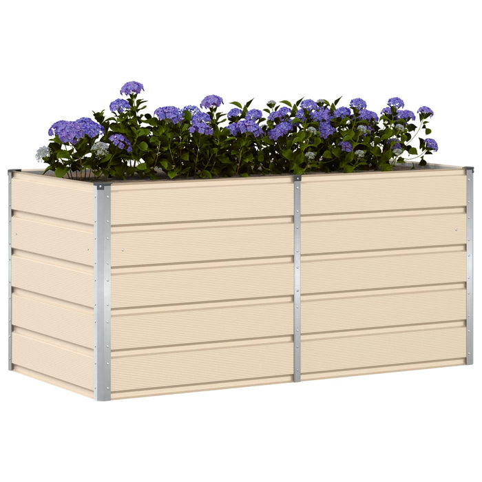 Jardinieră Creme 160 x 80 x 75 cm Oțel - WALTI WALTI