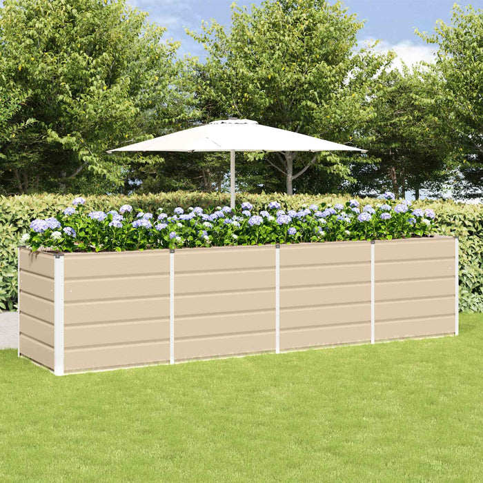 Jardinieră Creme 240 x 80 x 75 cm Oțel - WALTI WALTI