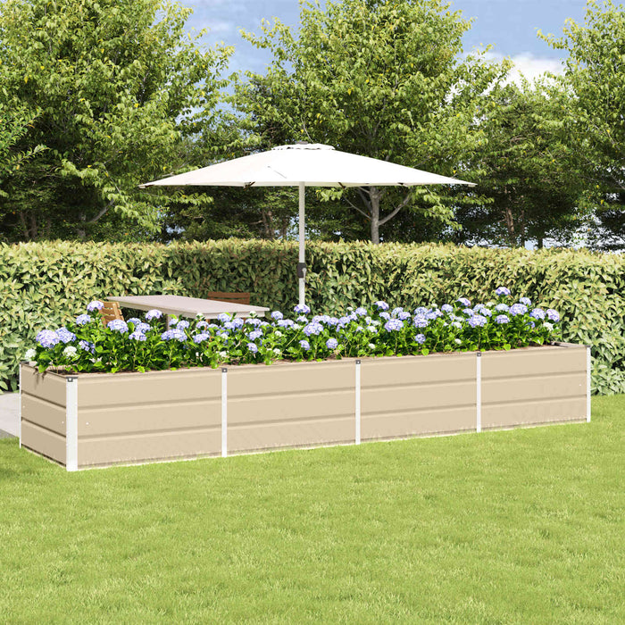 Jardinieră Creme 320 x 80 x 45 cm Oțel - WALTI WALTI