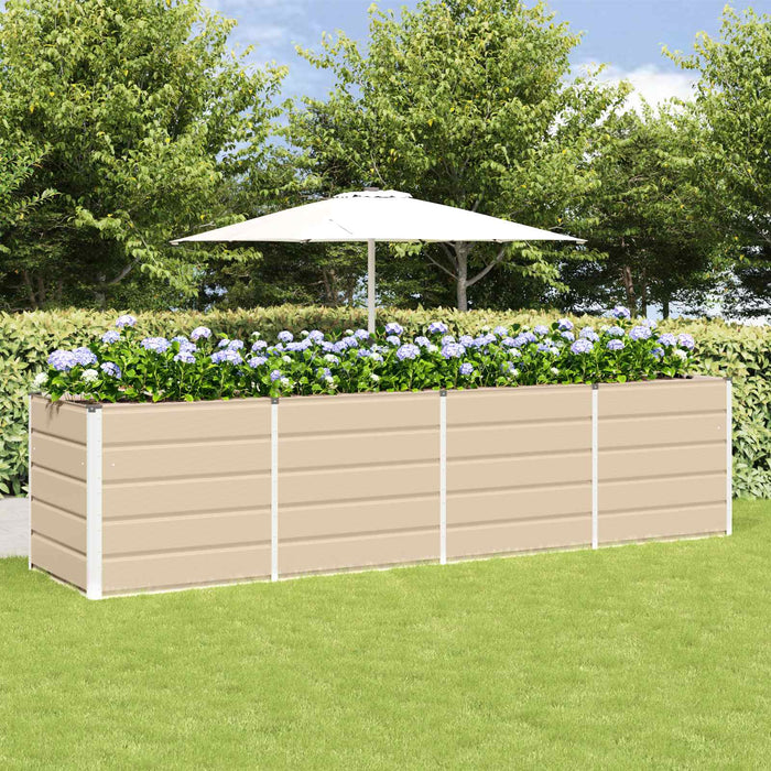 Jardinieră Creme 240 x 80 x 75 cm Oțel - WALTI WALTI