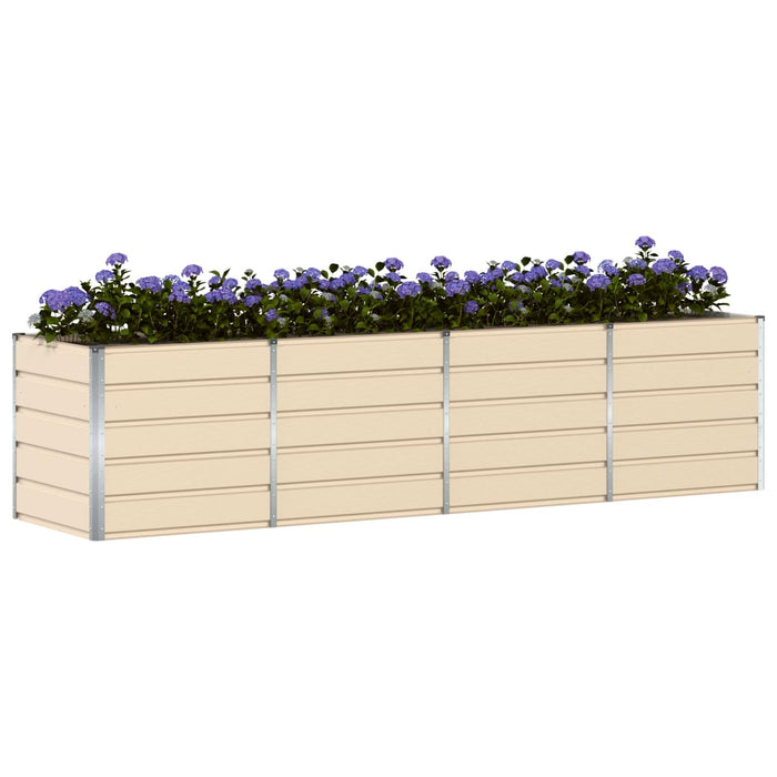 Jardinieră Creme 240 x 80 x 75 cm Oțel - WALTI WALTI